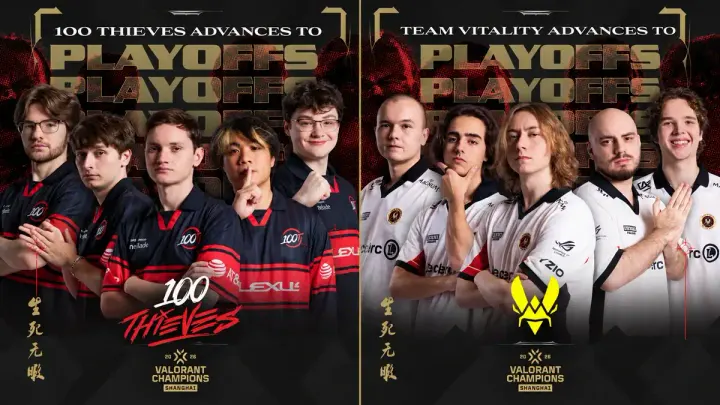 VALORANT Champions 2026: Vitality ve 100 Thieves Play-offta