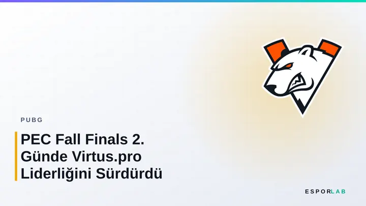 PEC Fall Finals 2. Günde Virtus.pro Liderliğini Sürdürdü