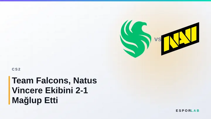 Team Falcons, Natus Vincere Ekibini 2-1 Mağlup Etti