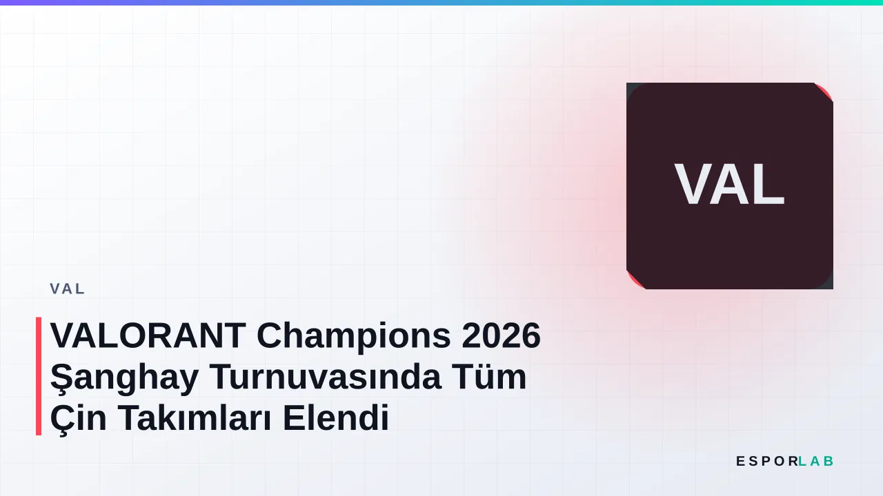 VALORANT Champions 2026 Şanghay Turnuvasında Tüm Çin Takımları Elendi