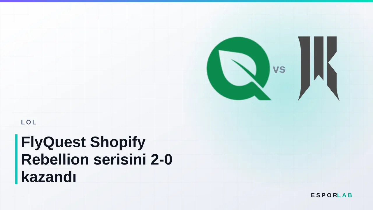 FlyQuest Shopify Rebellion serisini 2-0 kazandı