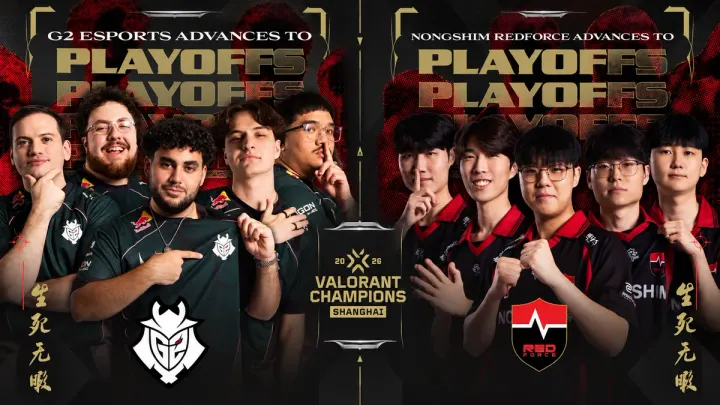 VALORANT Champions 2026 play-off aşamasına G2 ve Nongshim yükseldi