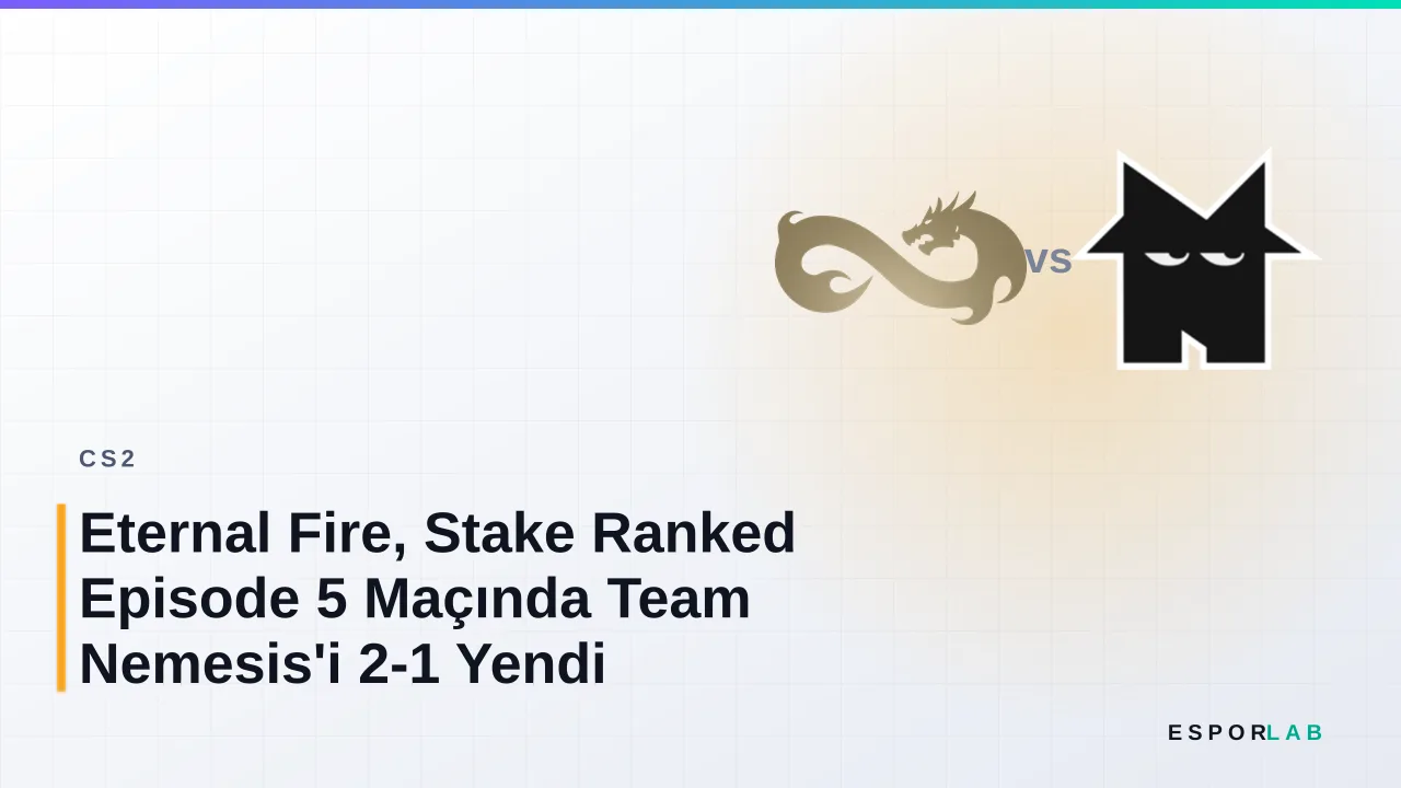 Eternal Fire, Stake Ranked Episode 5 Maçında Team Nemesis'i 2-1 Yendi