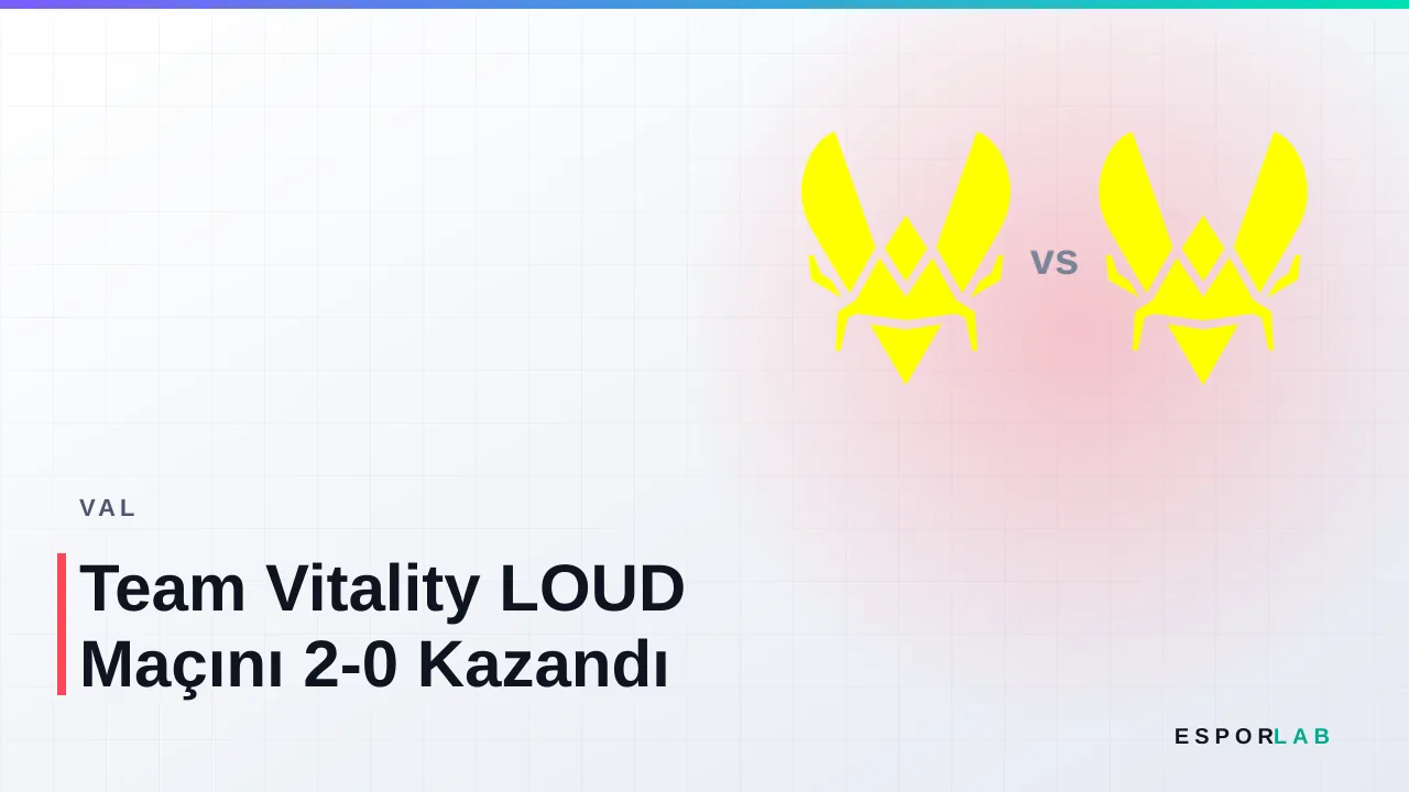 Team Vitality LOUD Maçını 2-0 Kazandı